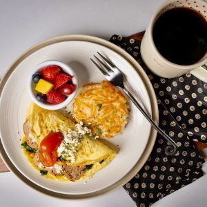 CHICKEN SAUSAGE OMELETTE