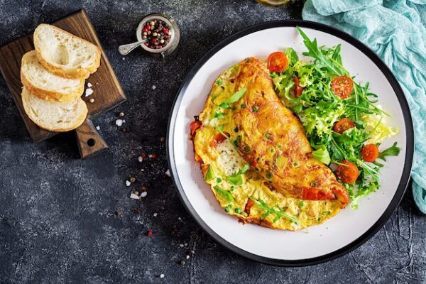 Chicken Sausage Omelette | Keto